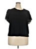 Old Navy 100% Cotton Black Short Sleeve Top Size XXL - photo 1