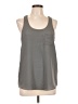 Collective Concepts 100% Polyester Gray Sleeveless Top Size L - photo 1