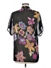 CAbi Floral Black Short Sleeve Blouse Size M - photo 2