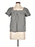Rails Black Short Sleeve Blouse Size L - photo 1