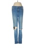 Madewell Color Block Blue Ivory Jeans Size 29 waist - photo 1