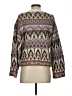 By Anthropologie Chevron-herringbone Brown Pullover Sweater Size XS - photo 2