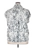 Philosophy Republic Clothing 100% Polyester Animal Print Silver Short Sleeve Blouse Size 3X - photo 2