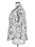 Philosophy Republic Clothing 100% Polyester Animal Print Silver Short Sleeve Blouse Size 3X - photo 5
