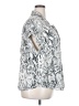 Philosophy Republic Clothing 100% Polyester Animal Print Silver Short Sleeve Blouse Size 3X - photo 4