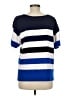 CAbi 100% Cotton Blue Pullover Sweater Size M - photo 2