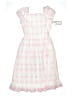 Little Lass 100% Polyester Hearts Pink Dress Size 12 - photo 1