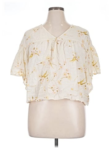 Madewell Flutter-Sleeve Rhyme Top in Floral Print (view 1)