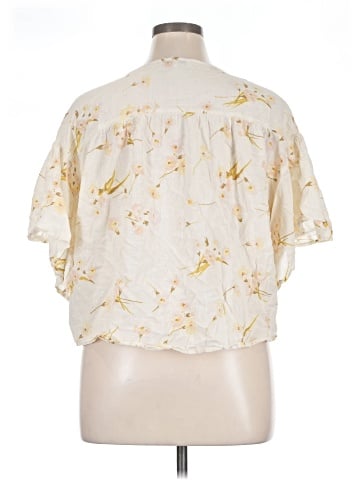 Madewell Flutter-Sleeve Rhyme Top in Floral Print (view 2)