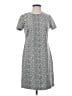 Calvin Klein Print Gray Casual Dress Size 4 - photo 1