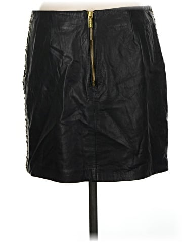 MICHAEL Michael Kors Leather Skirt (view 2)