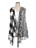 Alberto Makali 100% Polyester Gray Black Cardigan Size XL - photo 1