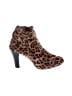Merona Animal Print Brown Ankle Boots Size 7 1/2 - photo 1