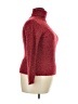 Alps Tweed Red Turtleneck Sweater Size M - photo 4