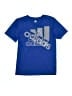 Adidas 100% Polyester Blue Active T-Shirt Size 10 - 12 - photo 1