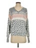 P.J. Salvage Animal Print Gray Pullover Sweater Size XS - photo 1