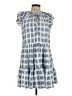 Veronica Beard Checkered-gingham Blue Casual Dress Size 10 - photo 1