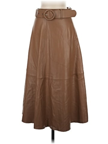 Zara Faux Leather Skirt (view 1)