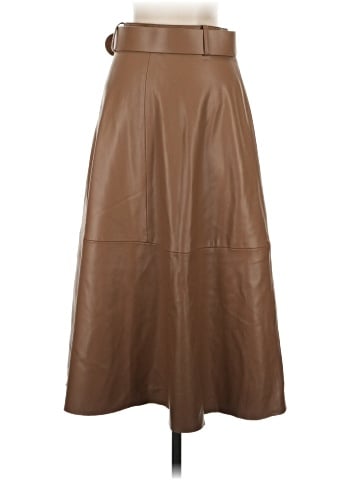 Zara Faux Leather Skirt (view 2)
