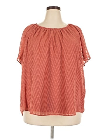LC Lauren Conrad Short Sleeve Blouse (view 1)