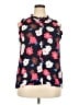 Gibson 100% Rayon Floral Blue Sleeveless Blouse Size XXL - photo 1