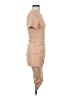 Unbranded Solid Tan Cocktail Dress Size S - photo 4