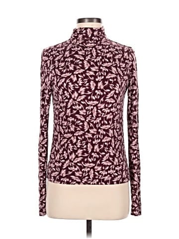 Madewell Long-Sleeve Mockneck Tee in Floral (view 1)