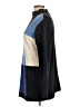 Classic Elements 100% Acrylic Color Block Blue Turtleneck Sweater Size 10 - photo 5