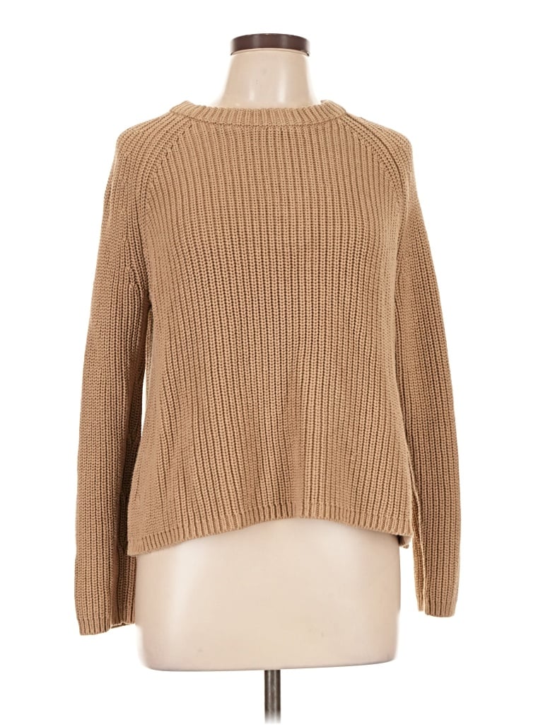 Pre-owned Quince Pullover Sweater In Tan
