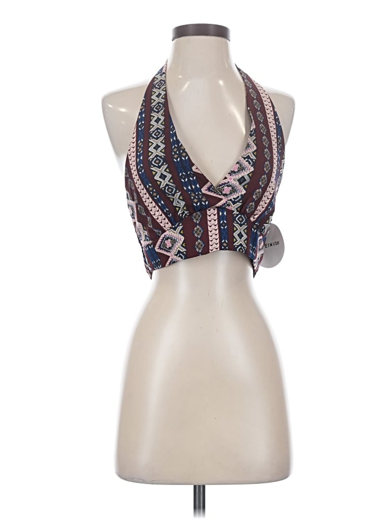 Shein Sleeveless Blouse In Blue