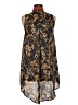 Mono b 100% Polyester Paisley Brown Casual Dress Size M - photo 2