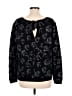 Hinge Print Black Pullover Sweater Size M - photo 2