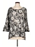 Studio Works Gray 3/4 Sleeve Blouse Size L - photo 1