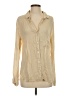 Cloth & Stone 100% Rayon Tan Long Sleeve Blouse Size S - photo 1