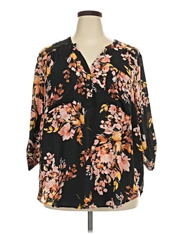 Torrid 3/4 Sleeve Blouse (view 1)