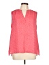 Chaus 100% Polyester Pink Sleeveless Blouse Size L - photo 1