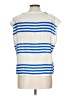 Nine West Blue Sleeveless Button-Down Shirt Size L - photo 2