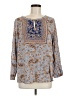 J.Jill 100% Viscose Blue Long Sleeve Blouse Size M - photo 1