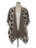 Unbranded 100% Acrylic Animal Print Gray Ivory Cardigan One size - photo 1