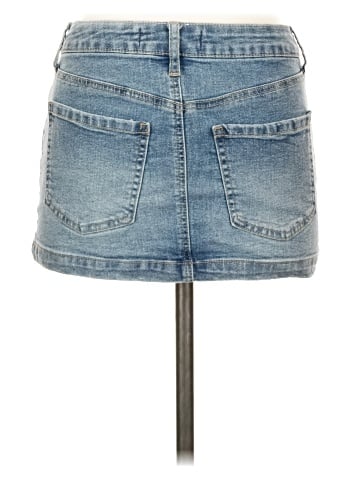 Indigo Rising Denim Skirt (view 2)