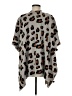 Unbranded 100% Acrylic Animal Print Gray Ivory Cardigan One size - photo 2
