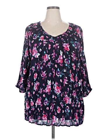 Woman Within 3/4 Sleeve Blouse (view 1)
