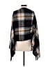 Just Be... 100% Polyester Plaid Black Gray Wrap One size - photo 2