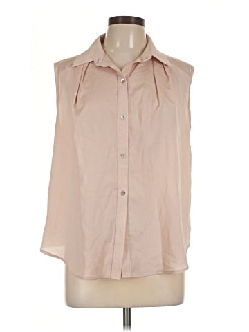 Wyatt Sleeveless Button-Down Shirt (view 1)