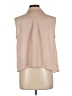 Wyatt Tan Sleeveless Button-Down Shirt Size L - photo 2
