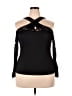 Shein Curve Black Long Sleeve Top Size 1X - photo 1