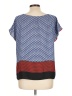 Vince Camuto 100% Polyester Blue Short Sleeve Blouse Size L - photo 2