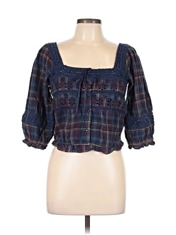 American Eagle Outfitters 3/4 Sleeve Blouse (view 1)