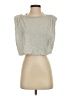 Babaton 100% Cotton Gray Short Sleeve Top Size S - photo 1