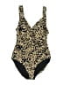 Jantzen Animal Print Gold One Piece Swimsuit Size XL (estimated) - photo 1